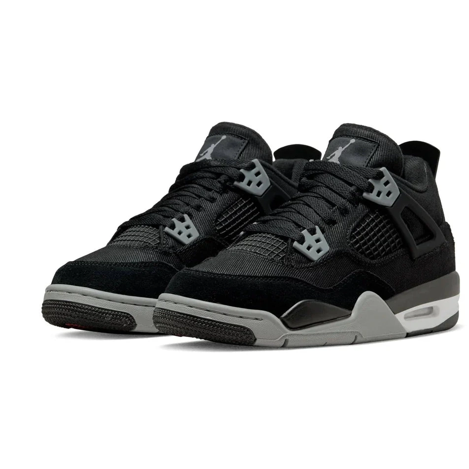 Retro Black Canvas GS Jordan Air 4 0630